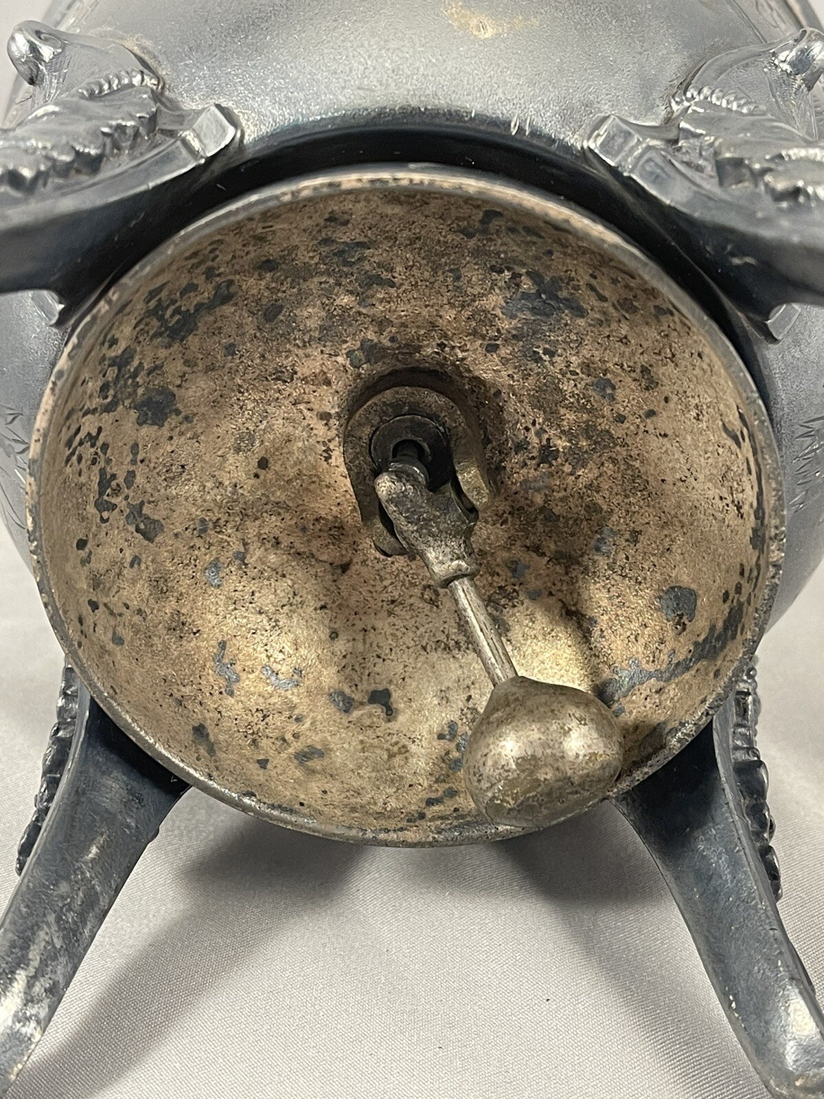 Antique 1870’s Silver Plate Reed & Barton Hotel Front Desk Bell Tea Waste Bowl