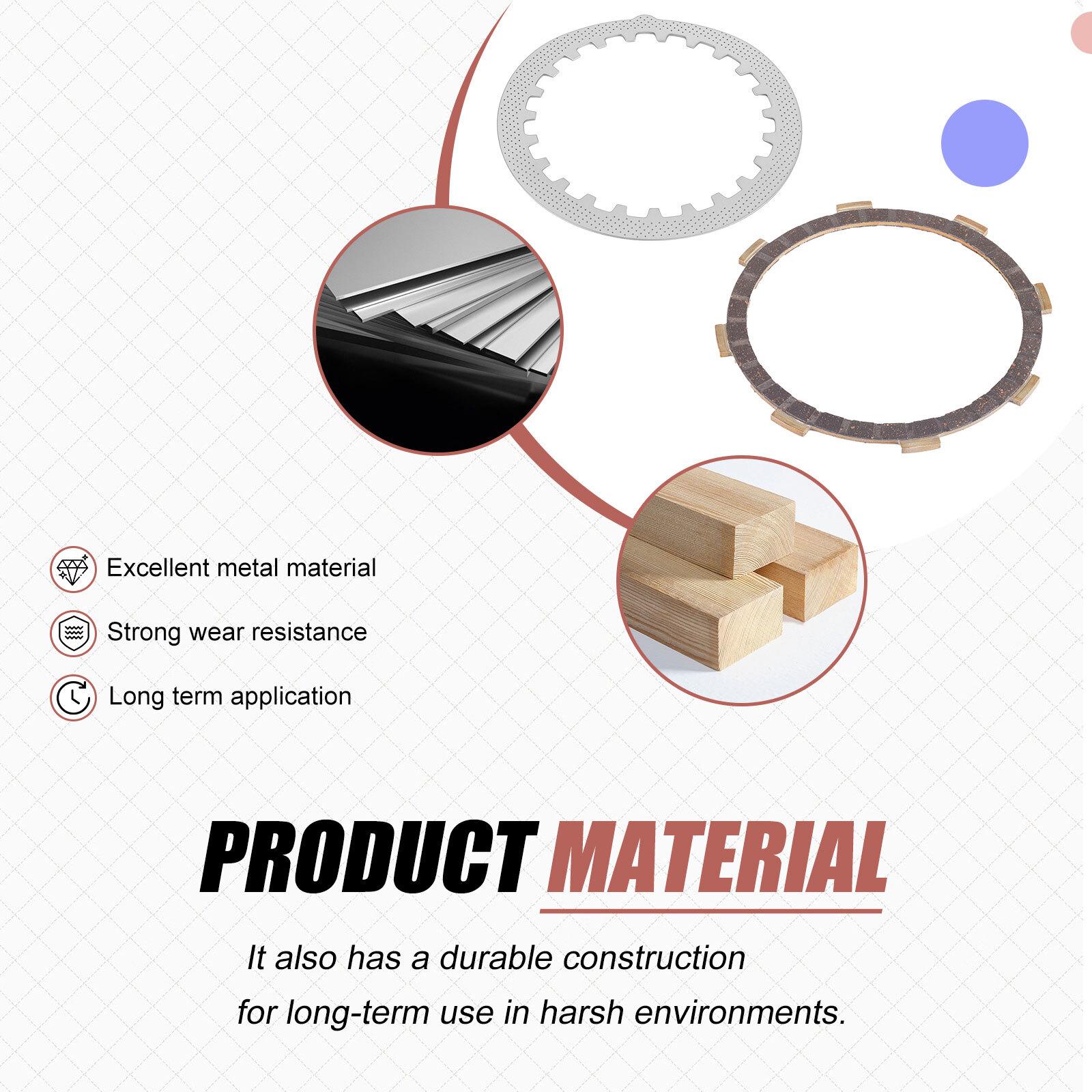 Heavy Duty Clutch Kit w/Gasket Spring for Yamaha TTR125 TTR125E TTR125L TTR125LE