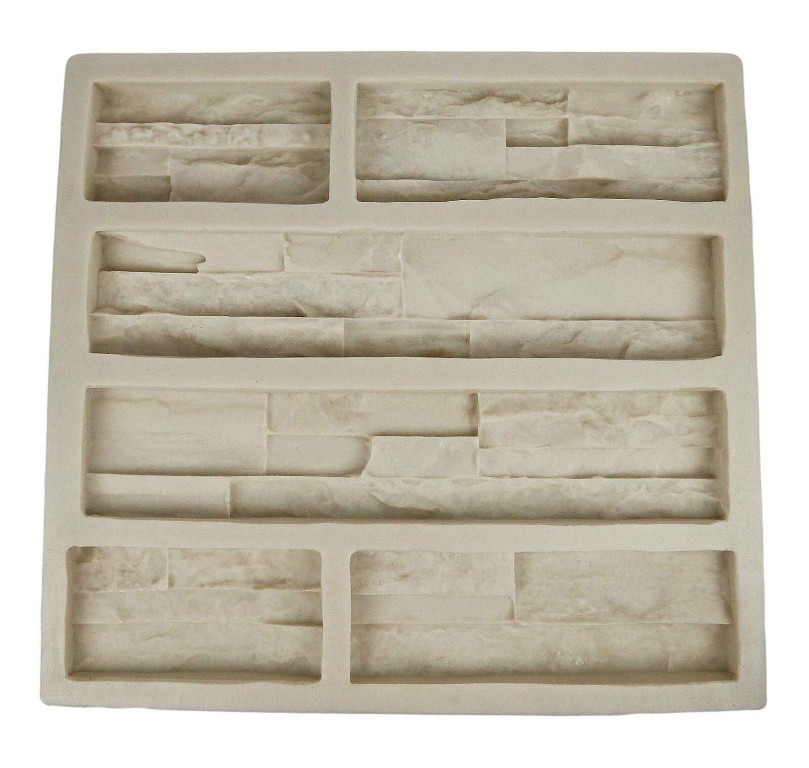Veneer Stone Rubber Mold for Concrete or Plaster, Western Quick Fit Flats