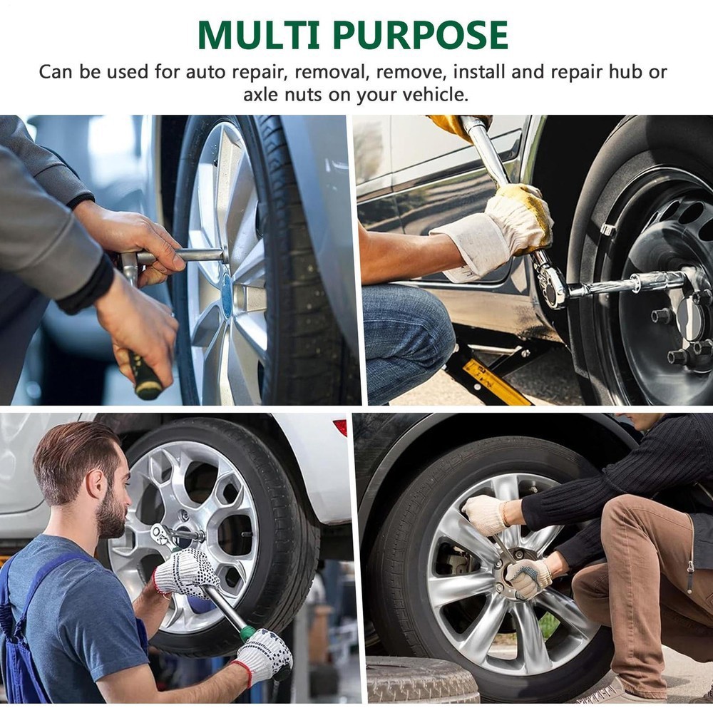 20PCS 1/2''Deep Impact Sockets Set Drive Metric 8mm-32mm Deep 6-Point Set w/case