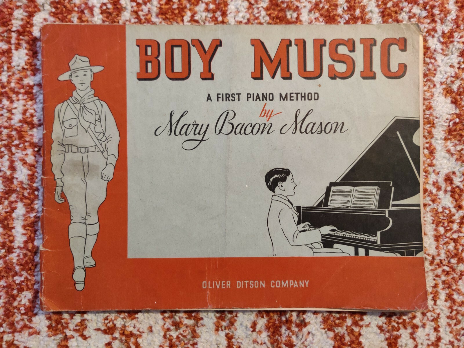 Mary Bacon Mason Vintage Piano Instruction Sheet Music Boy Music