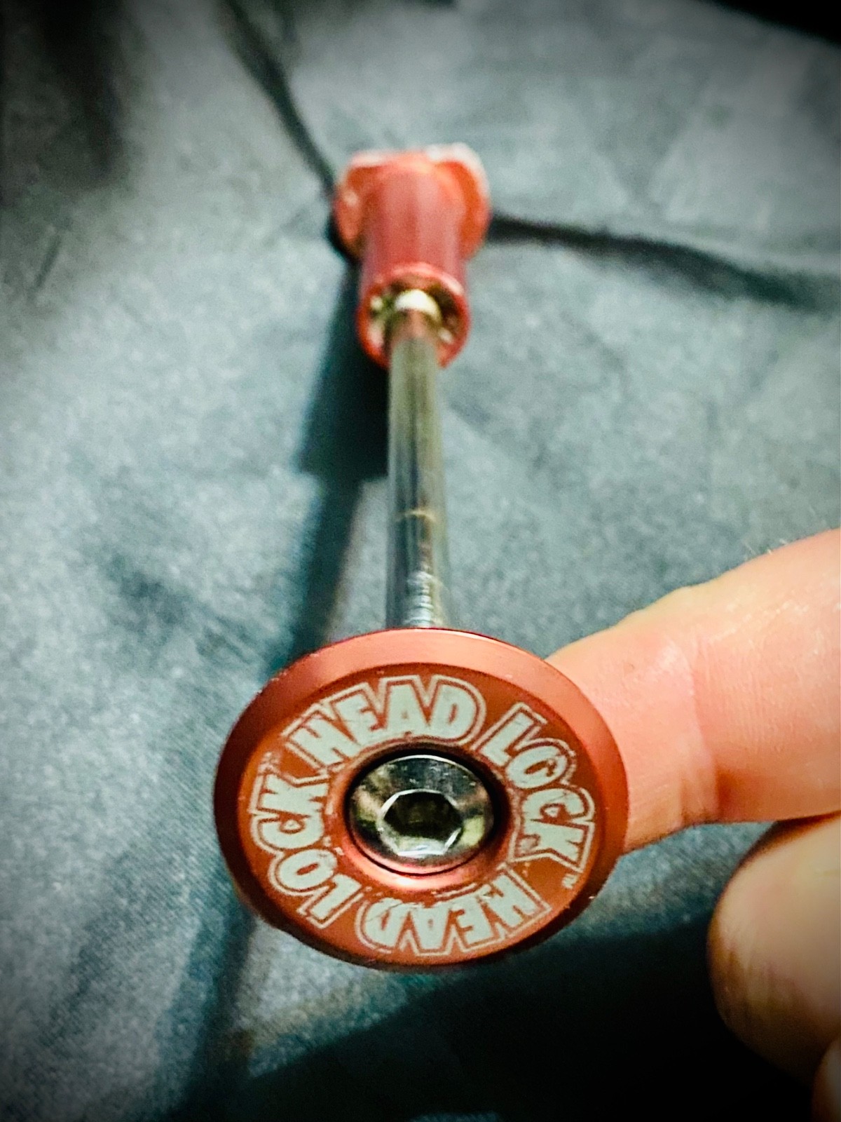 RED 1990s Azonic HEAD LOCK 1-1/8" Threadless Locking Stem Bolt Mid School BMX