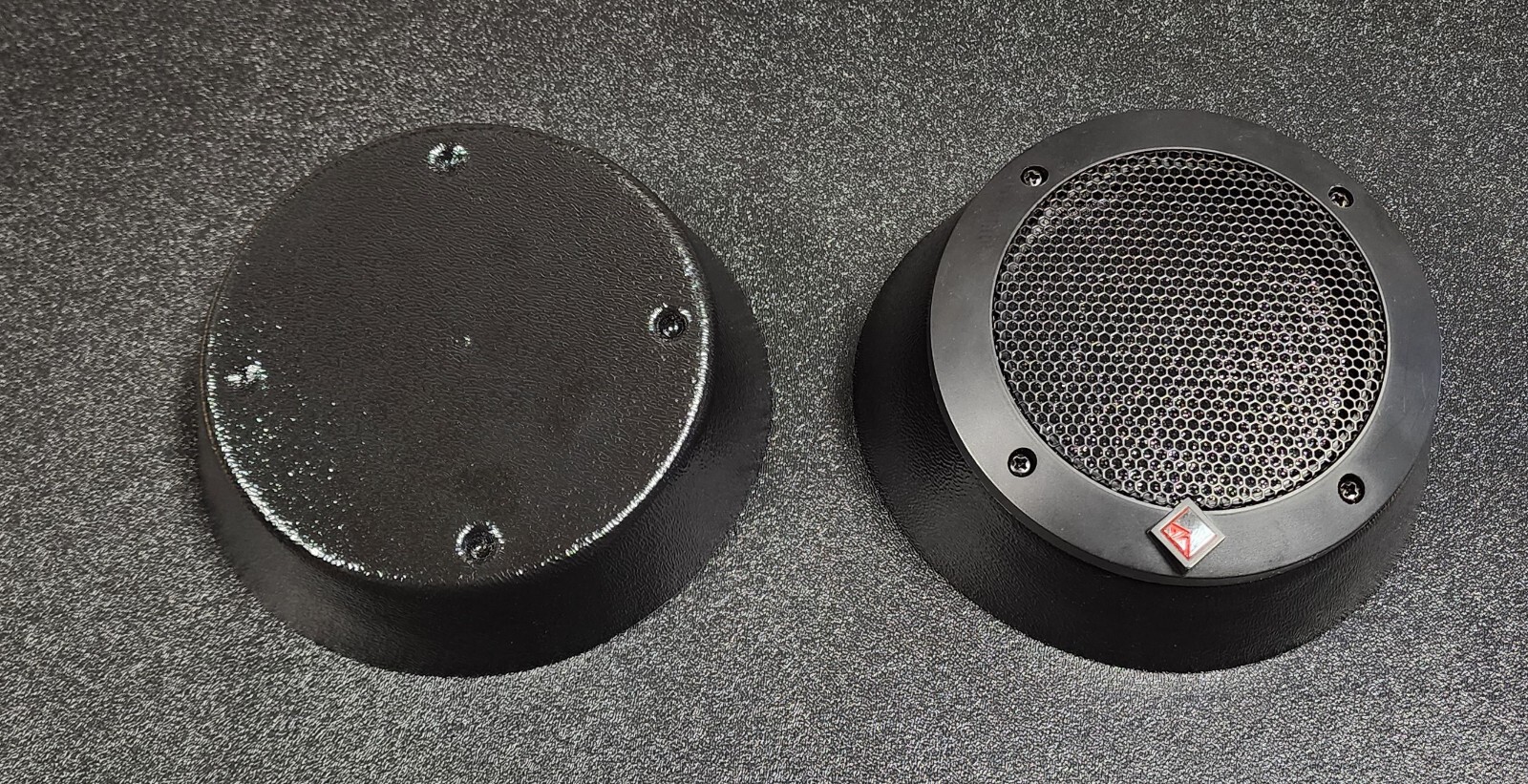 ANGLED R4 SPEAKER PODS spacer 4" SPEAKER MOUNT W/FLANGE -- MADE IN THE USA!