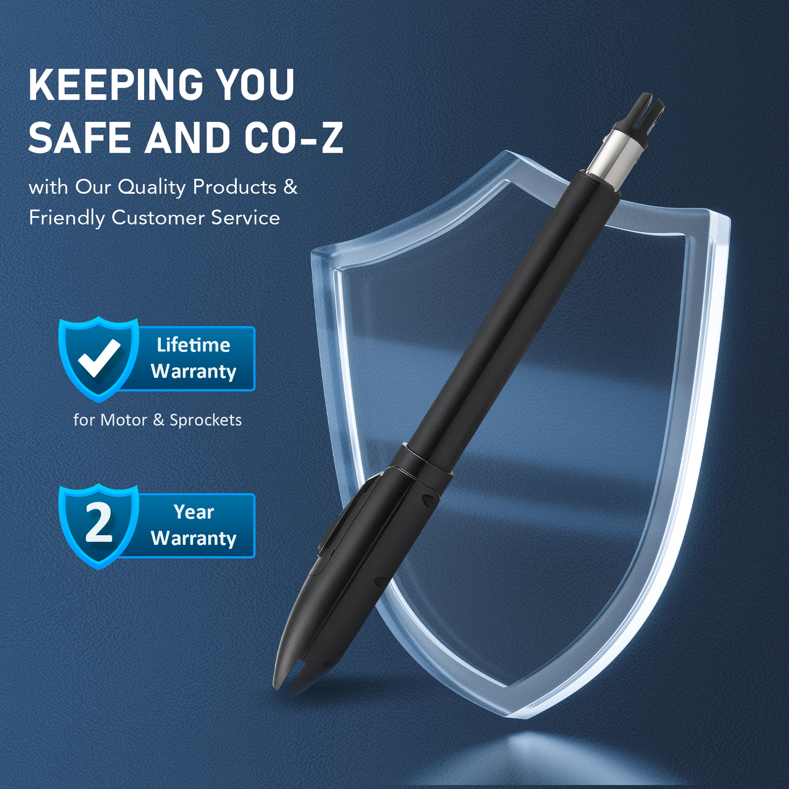 CO-Z Solar Powered Single Swing Gate Opener for 660lb Gates with 2 Remotes