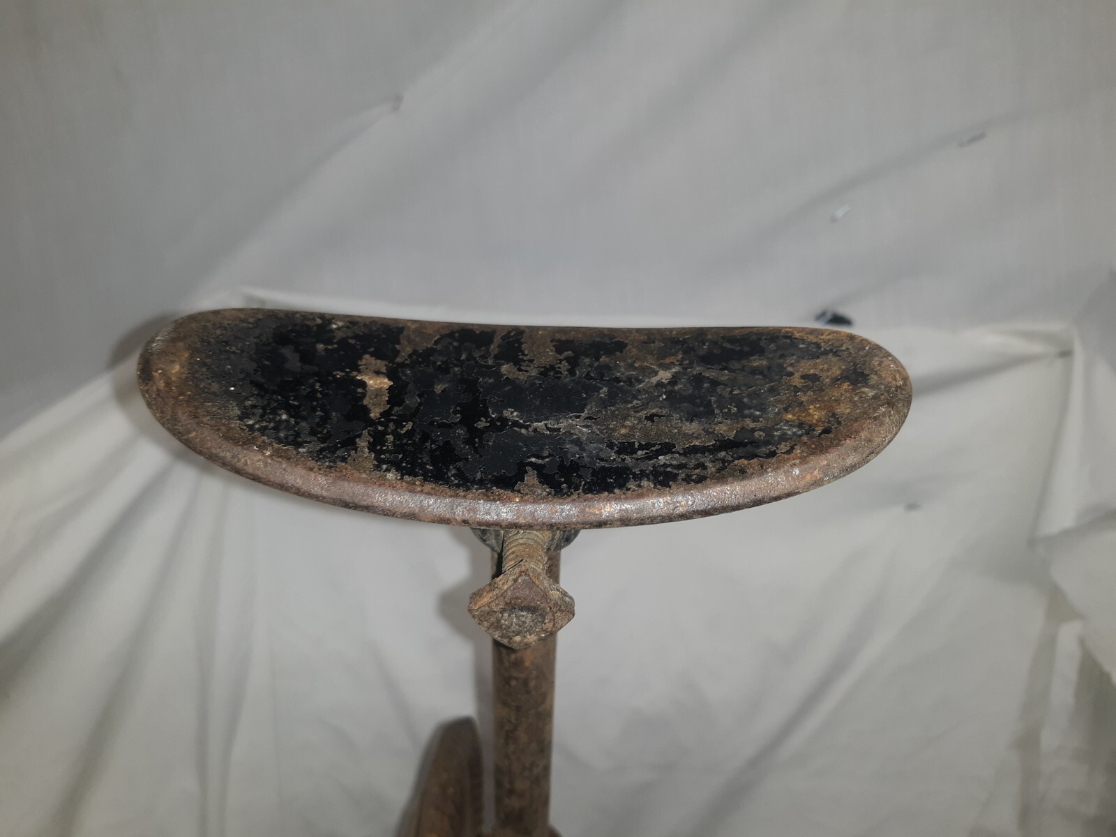 Antique Split Frame Hand Crank Drill Shoulder Brace with 2 Jaw Chuck 15"