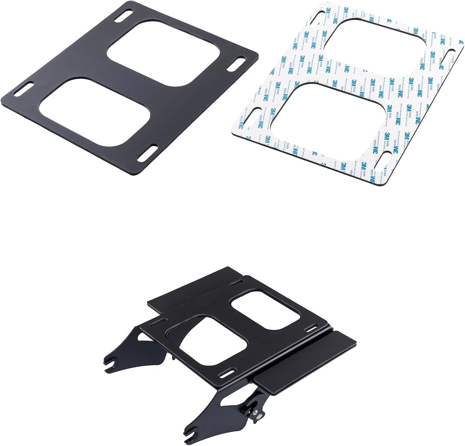 Rear Tour Trunk Pack Rack Cushion Rubber Mat Pad – Vibration-Reducing Detachable