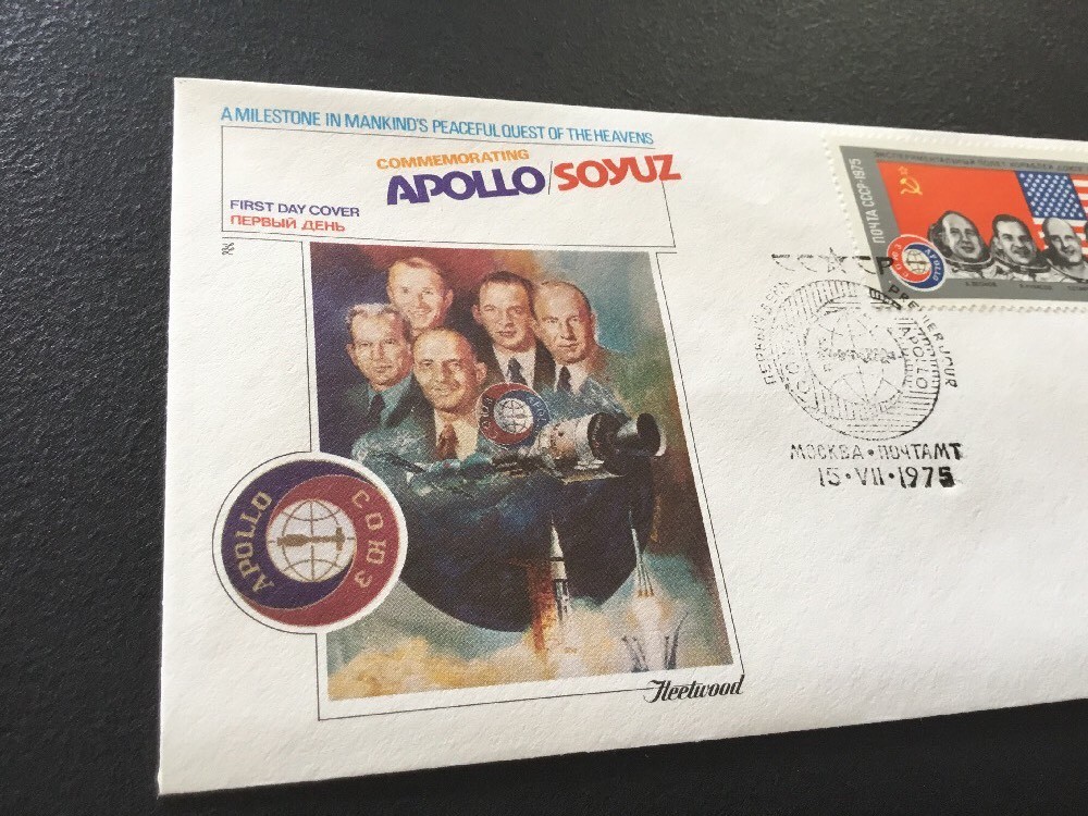 Apollo Soyuz NASA The Epic Flight 1975 Stamp Envelope