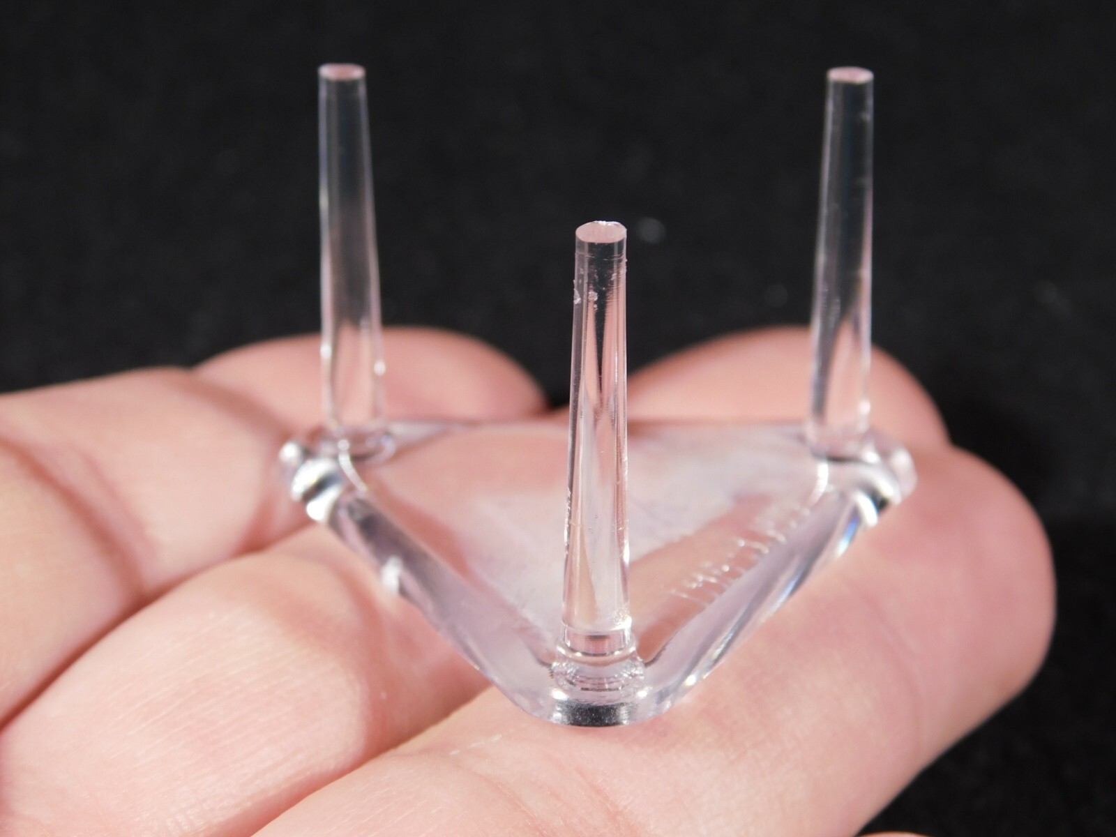 Display Stand Three Post Clear Lucite MINI Size