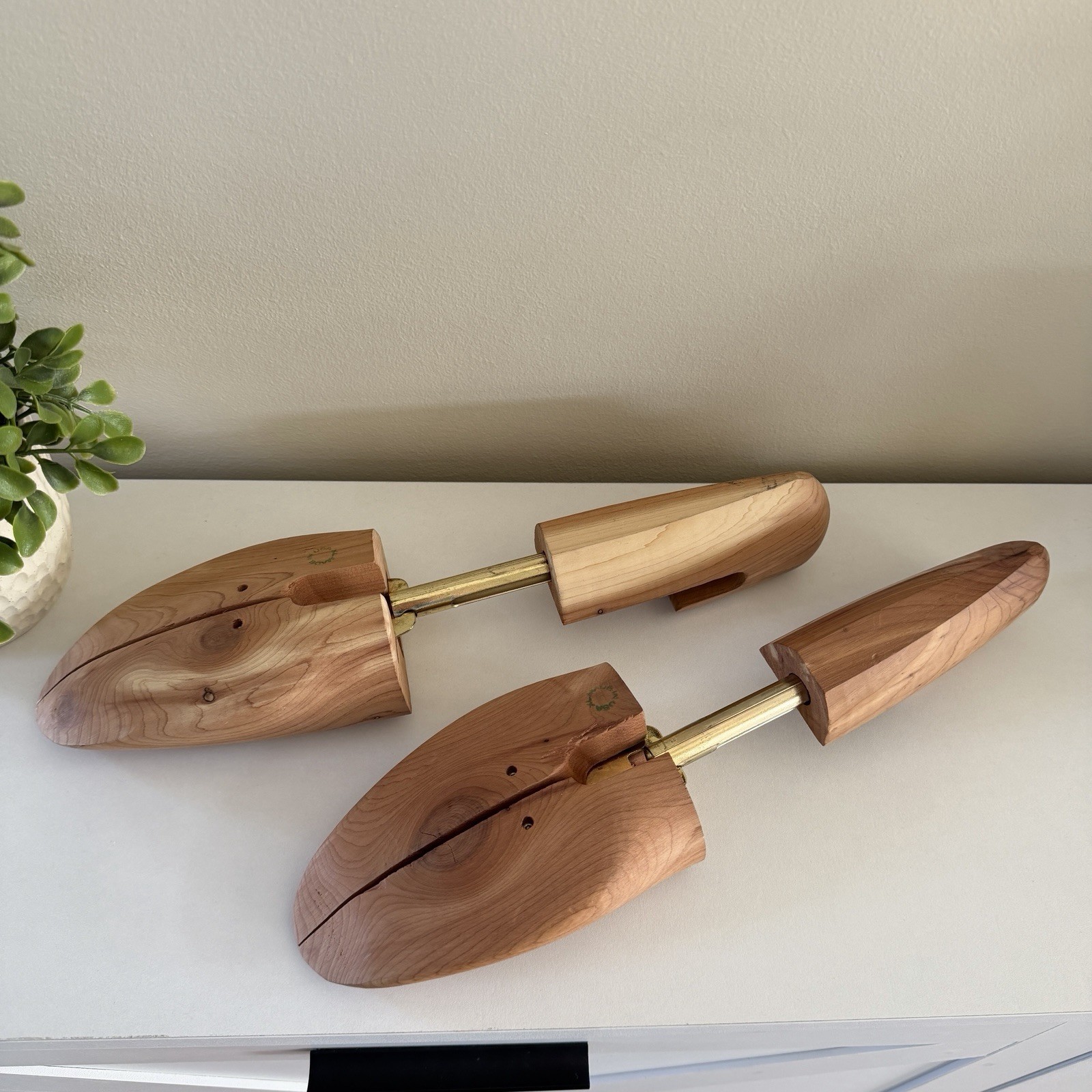 Men’s XL Cedar Shoe Trees Nordstrom Made in USA Wooden Shoe Stretchers Pair