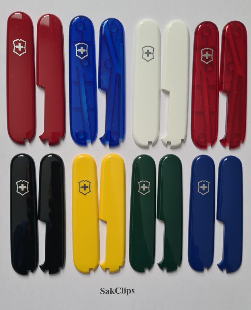 New Genuine Victorinox 91mm Scales ..Black..Yellow.White..Red..Green..jelly