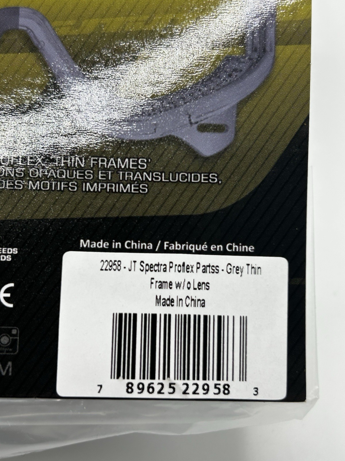 JT Proflex Thin Frames Stormfront Grey Committed Paintball - NEW