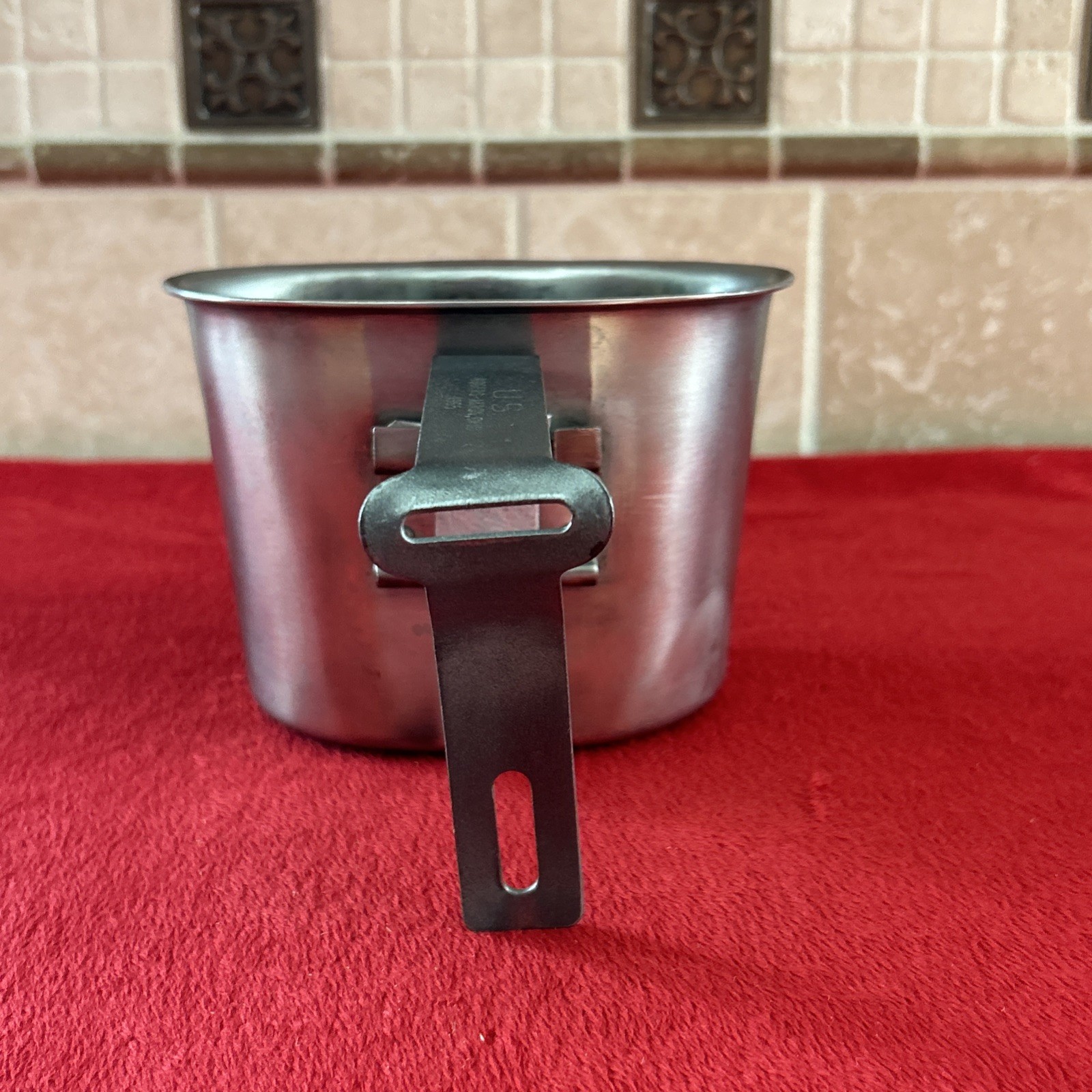 US Military Early Vietnam Steel Canteen Cup Dated 1965 US Army