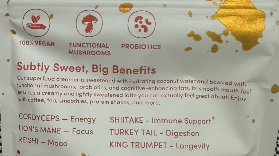 Ryze Superfood Creamer Mushrooms Probiotics Creamy Vanilla 30 servings Exp 01/28