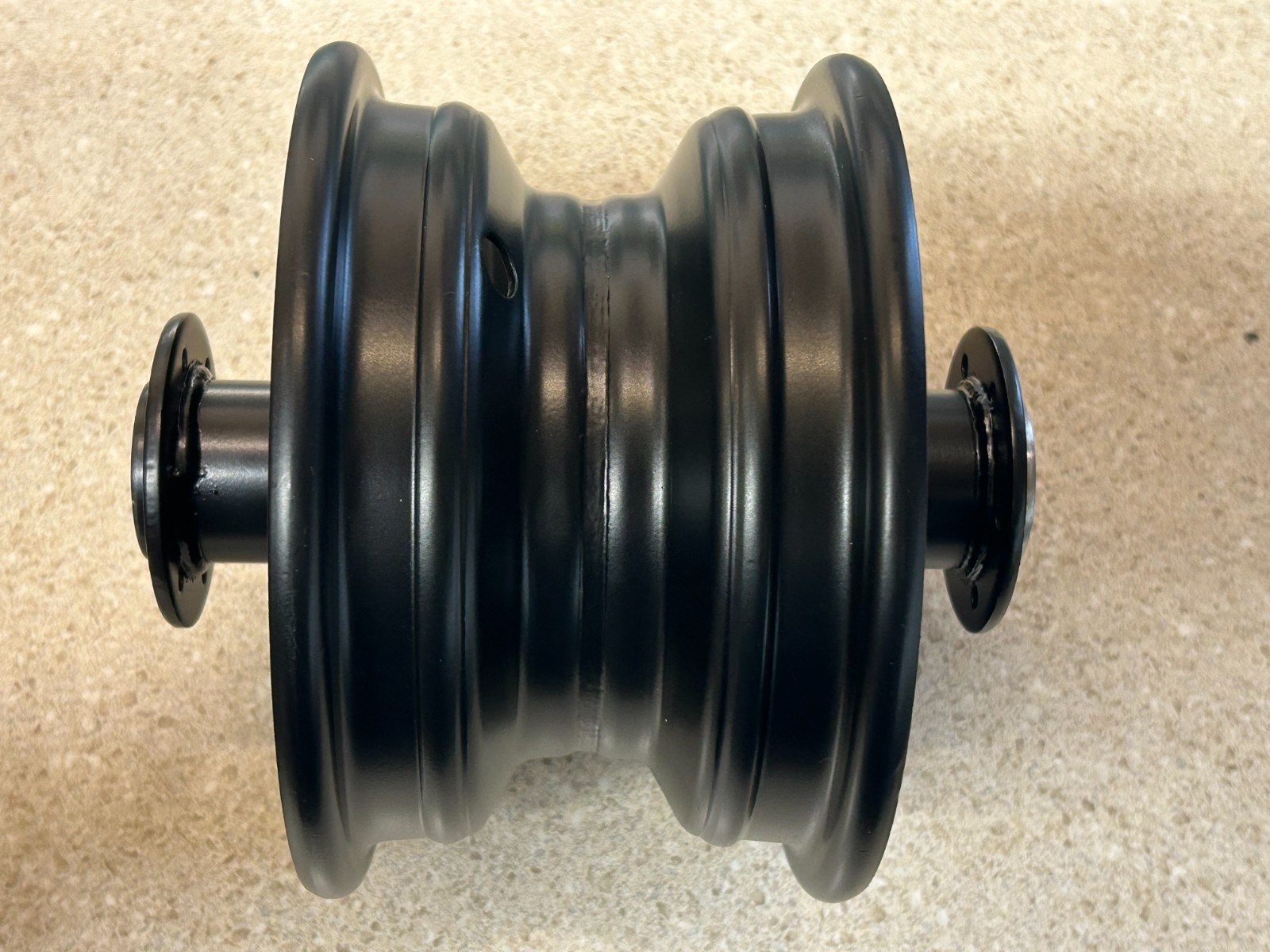 (BLEM) Mega Moto/Motovox Mini Bike Wheel 6 Inch Dual Flange. READ Description