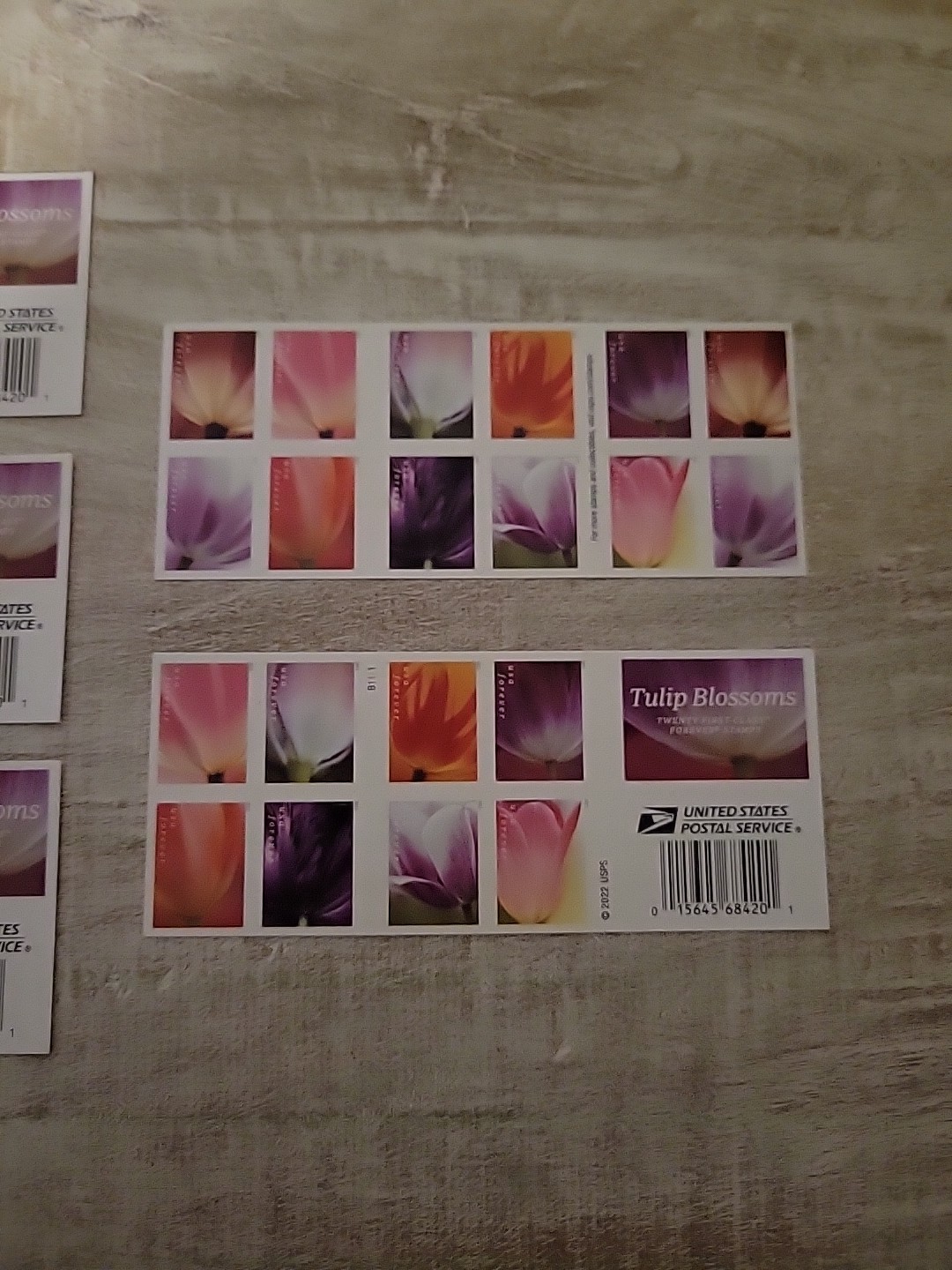 (5) Books of Tulip Design - 4ever S.T.A.M.P.S - 100 Pieces Total - Retail $ 78