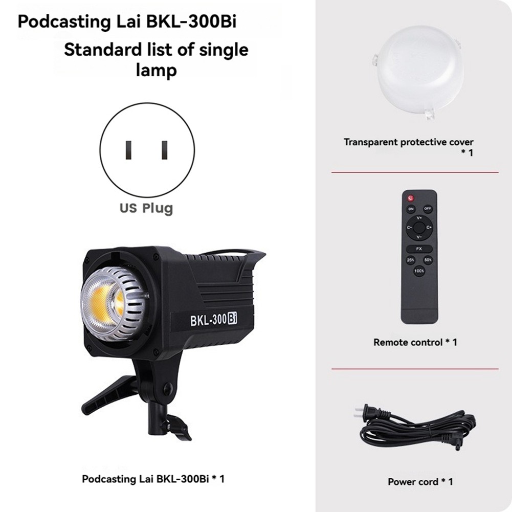 300W Bi LED Video Light, Continuous LED Lighting with 2.4G Remote for6232