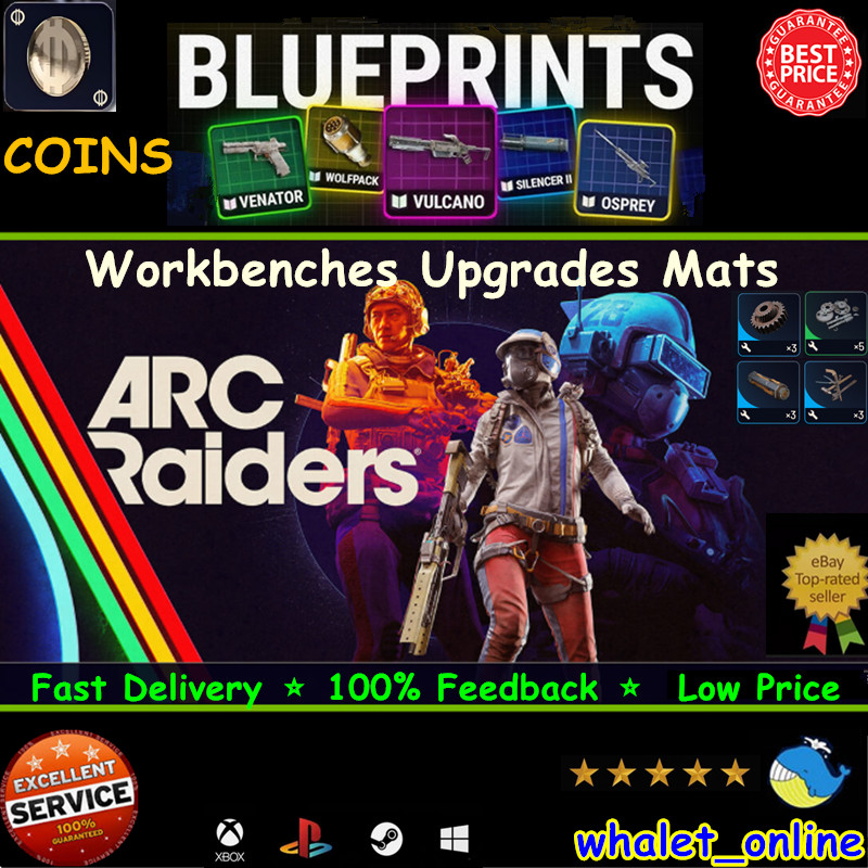 ARC Raiders🔥Workbench Materials Blueprints Coins Gears✨Lowest Virtual Item🚀