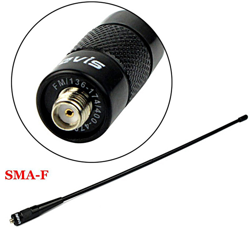 2X ABBREE AM-771 144MHz/222/435MHz Triband Whip Tri Band Antenna for Baofeng 2pc