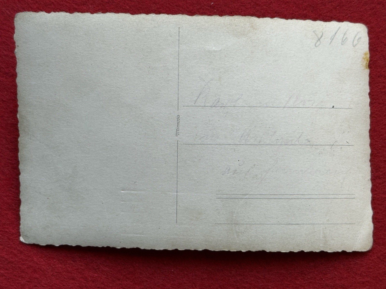 WWII German RPPC Post Card Army Soldier w/ Iron Cross Tinted Photo