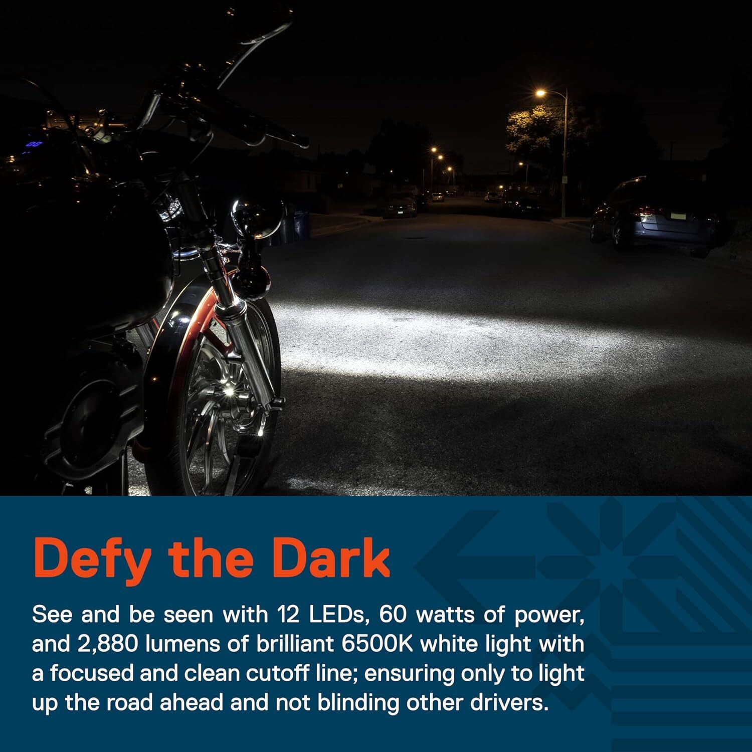 7" inch LED DRL Headlight + Passing Lights For Harley Davidson Touring Road King