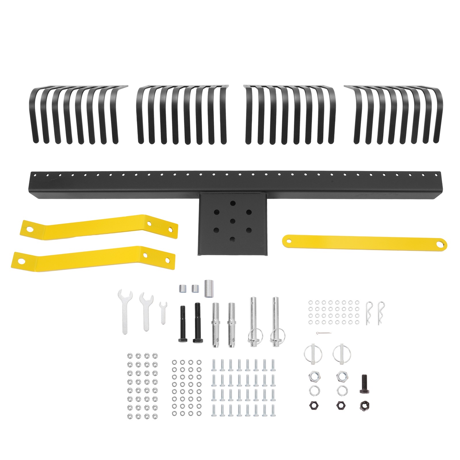 3-Point 60''Landscape Rock Rake Soil Garden Tool for Cat 1 Campact Tractor Heavy