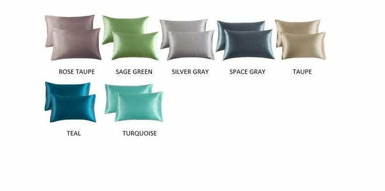 All Sizes, All colors Satin Pillowcase (2 Pack) for Hair Skin Silk Pillow Case