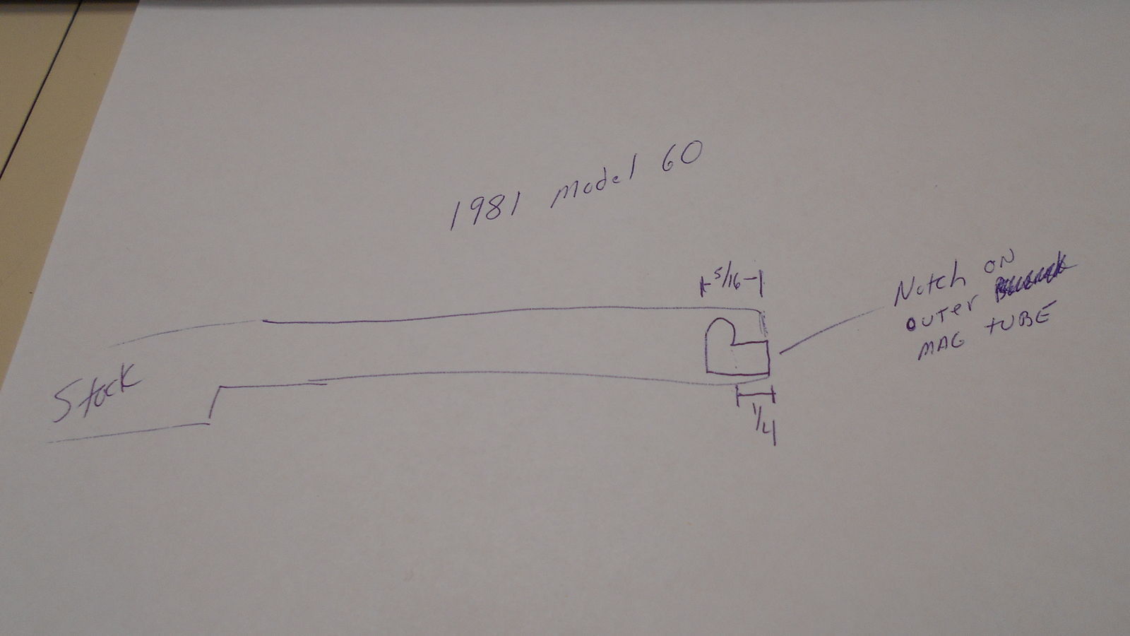 Marlin Model 60 & 99C .22 Inner Magazine Tube for Pre 1975 Rifles Part # 607222