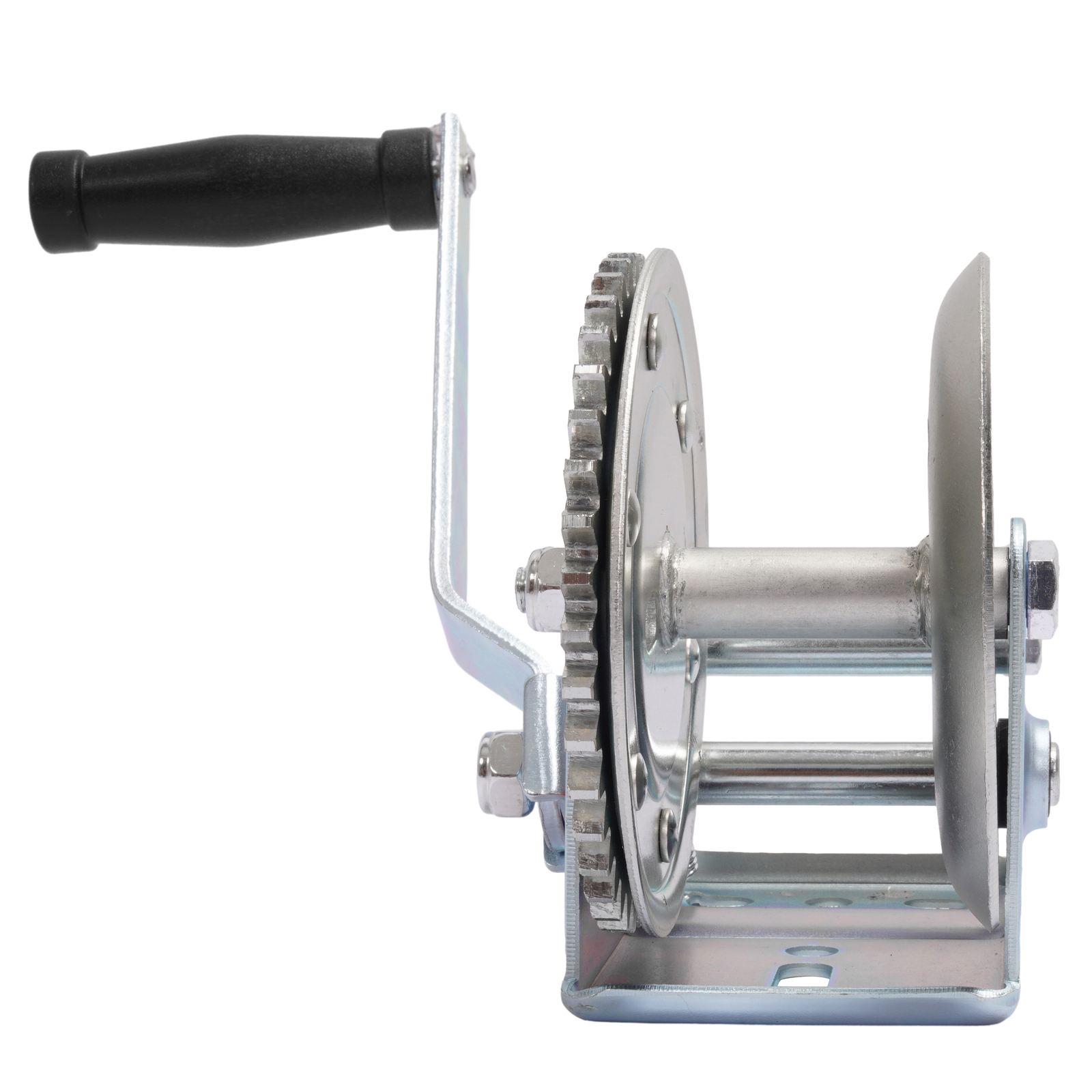 1400LB Steel Horizontal Pulling Hand Winch w/Ratchet Galvanized For Boat Trailer