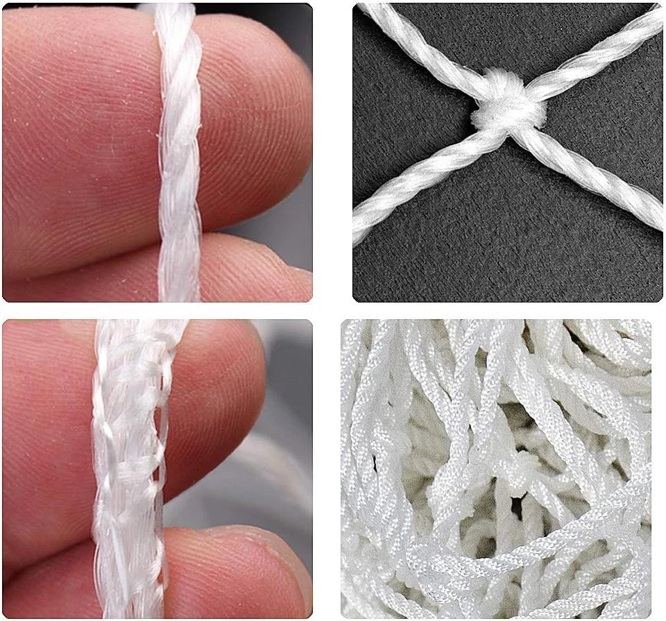 Aoneky Soccer Goal Net - 24 x 8 Ft - Full Size 24 x 8 - 2 mm Cord, White