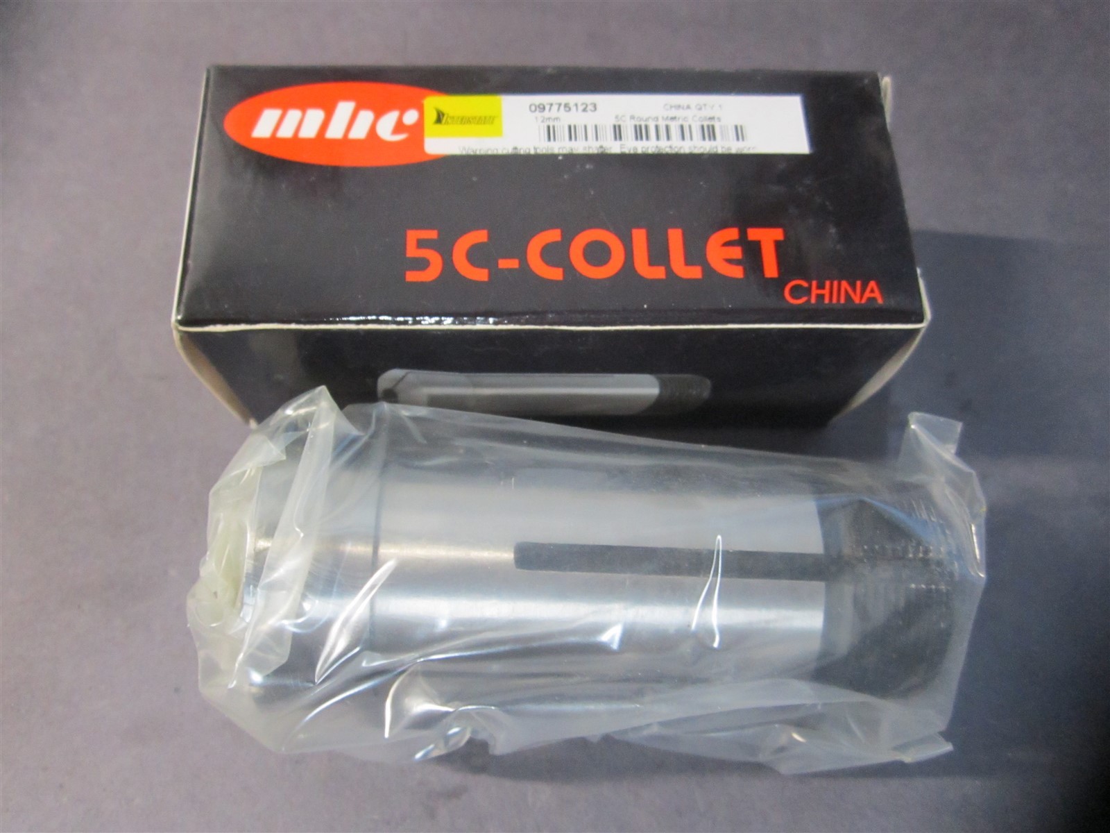 NEW 12mm Size 1.047-24 Internal Thread Steel 5C Round Collet