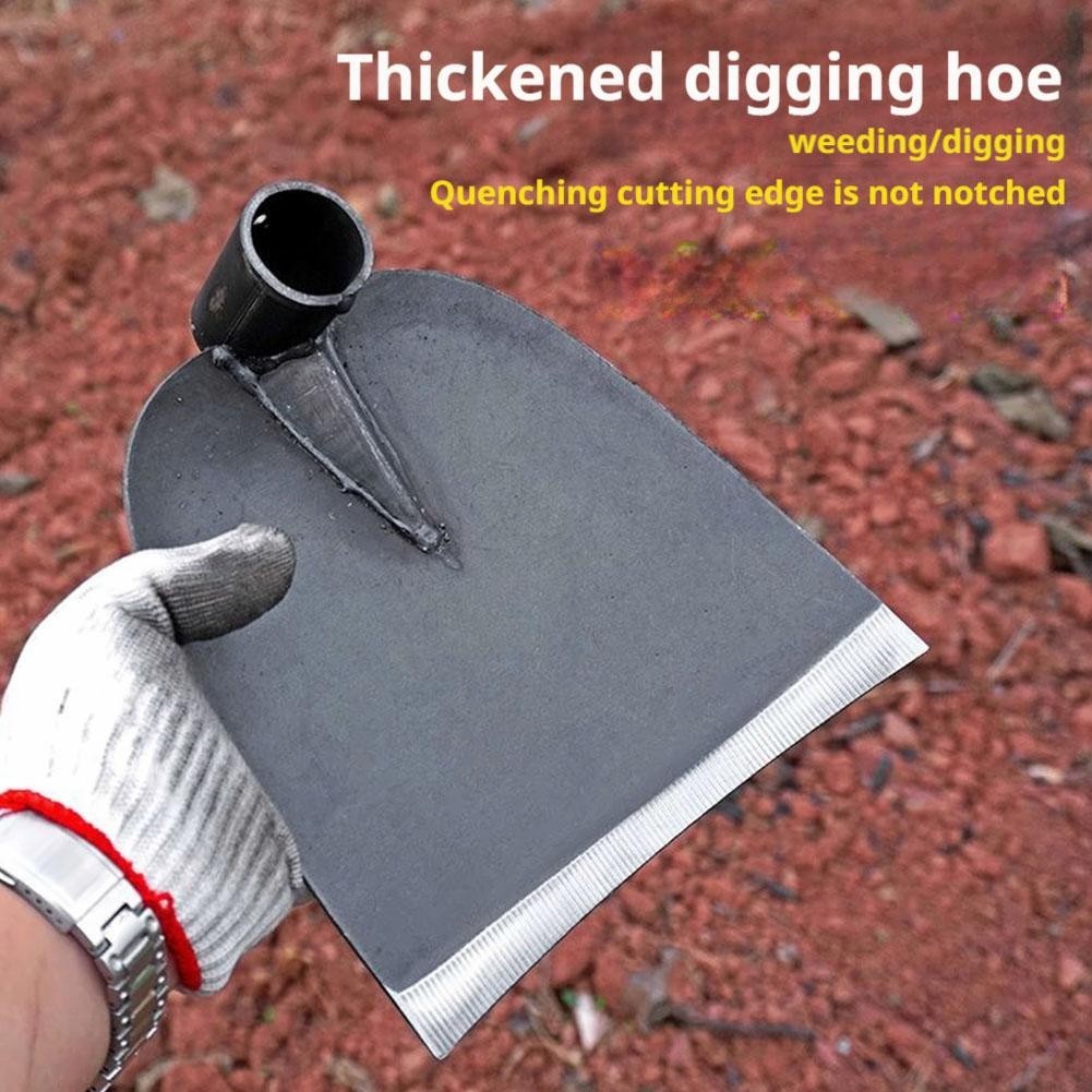 Heavy-Duty Steel Farm Hoe Agricultural Weeding Hoe Planting Vegetable Gardening