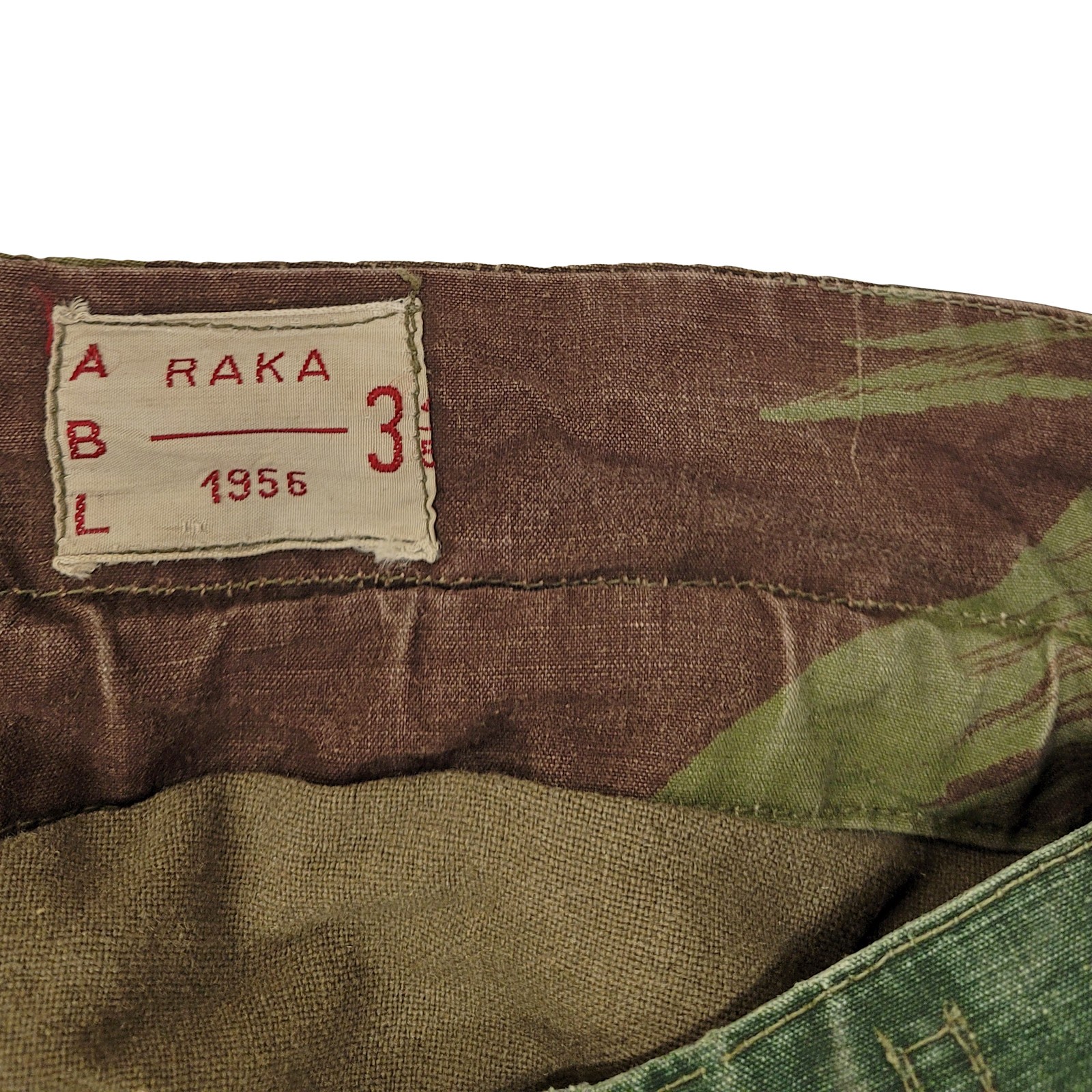Army Trouser Original Belgian Vintage Surplus WWII Combat Pants Brushstroke Camo