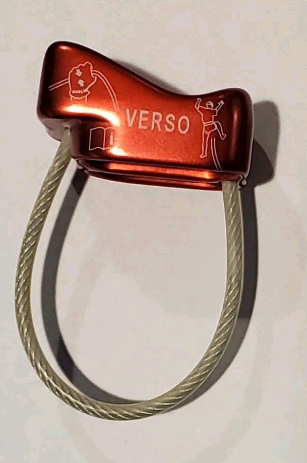 PETZL Verso Lightweight Compact Belay Device Rock Climbing Rappel Rescue