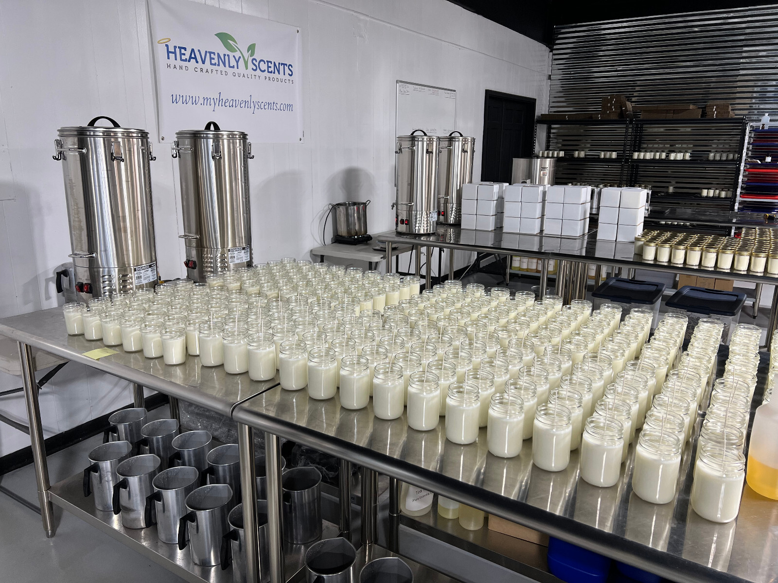 8 oz Mason Jar Soy Wax Candle, Cotton Wick, Strong Scented, Heavenly Scents