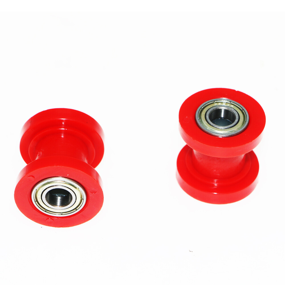2PC Red 10mm Chain Roller Slider Tensioner Wheel Guide Pit Dirt Mini Bike ATV