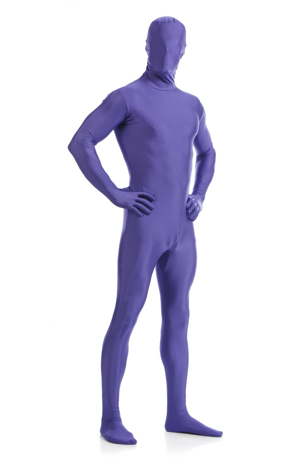 DH Zentai Suit Men's Spandex Halloween Full Body Face Covered Costume