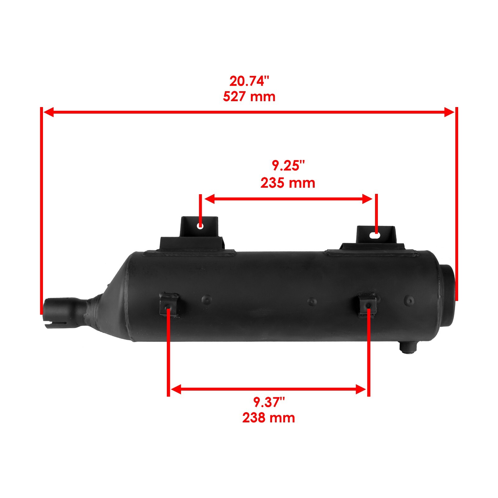 Exhaust Muffler fits Honda TRX350TE TRX350TM Rancher 350 2x4 ES 2000 2001 - 2005