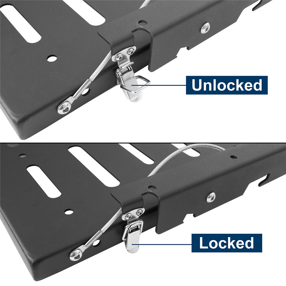 Black Steel Tailgate Table Foldable Cargo Shelf fit 1997-2006 Jeep Wrangler TJ
