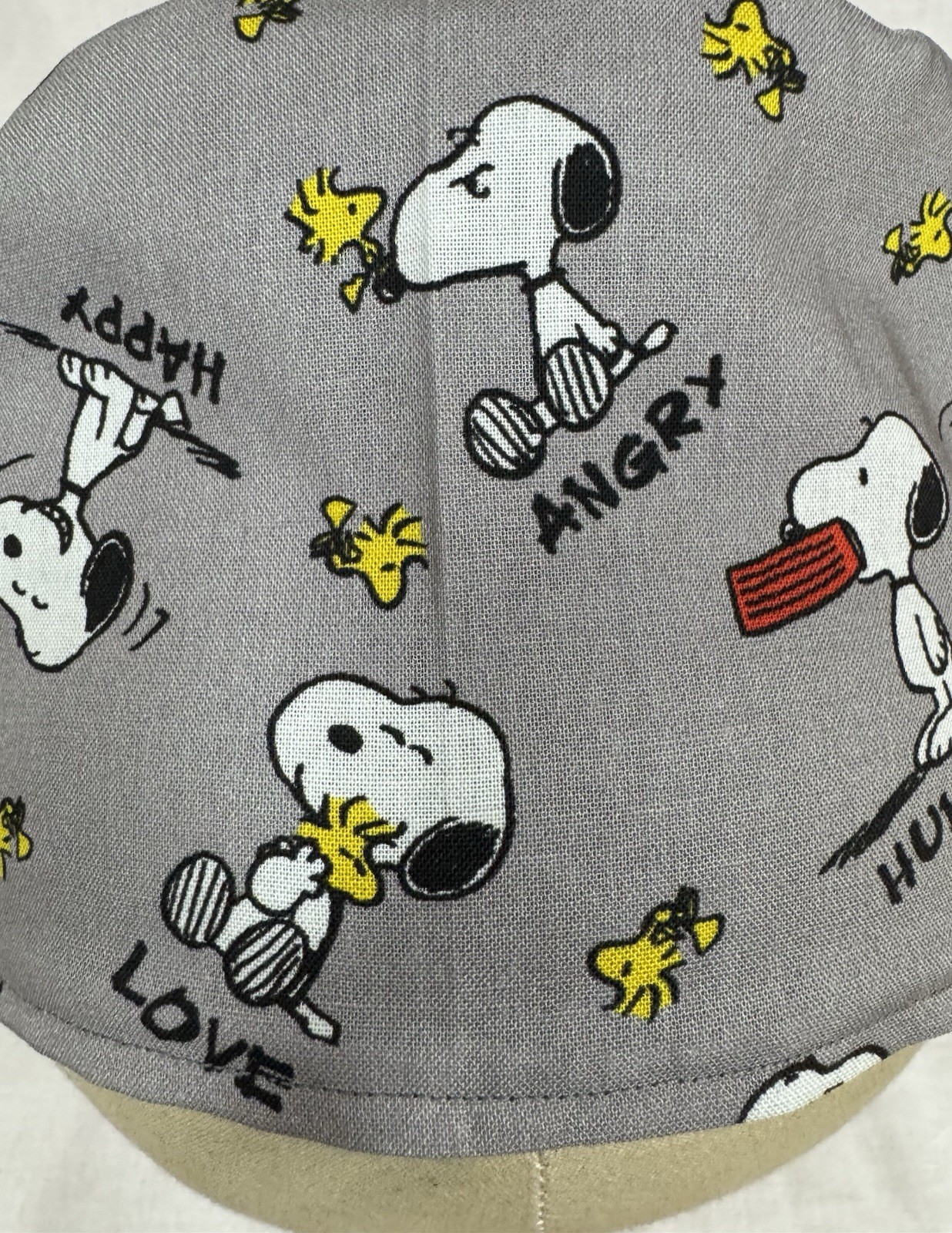 Men/Women Surgical Scrub Cap Lined Peanuts 100% Cotton