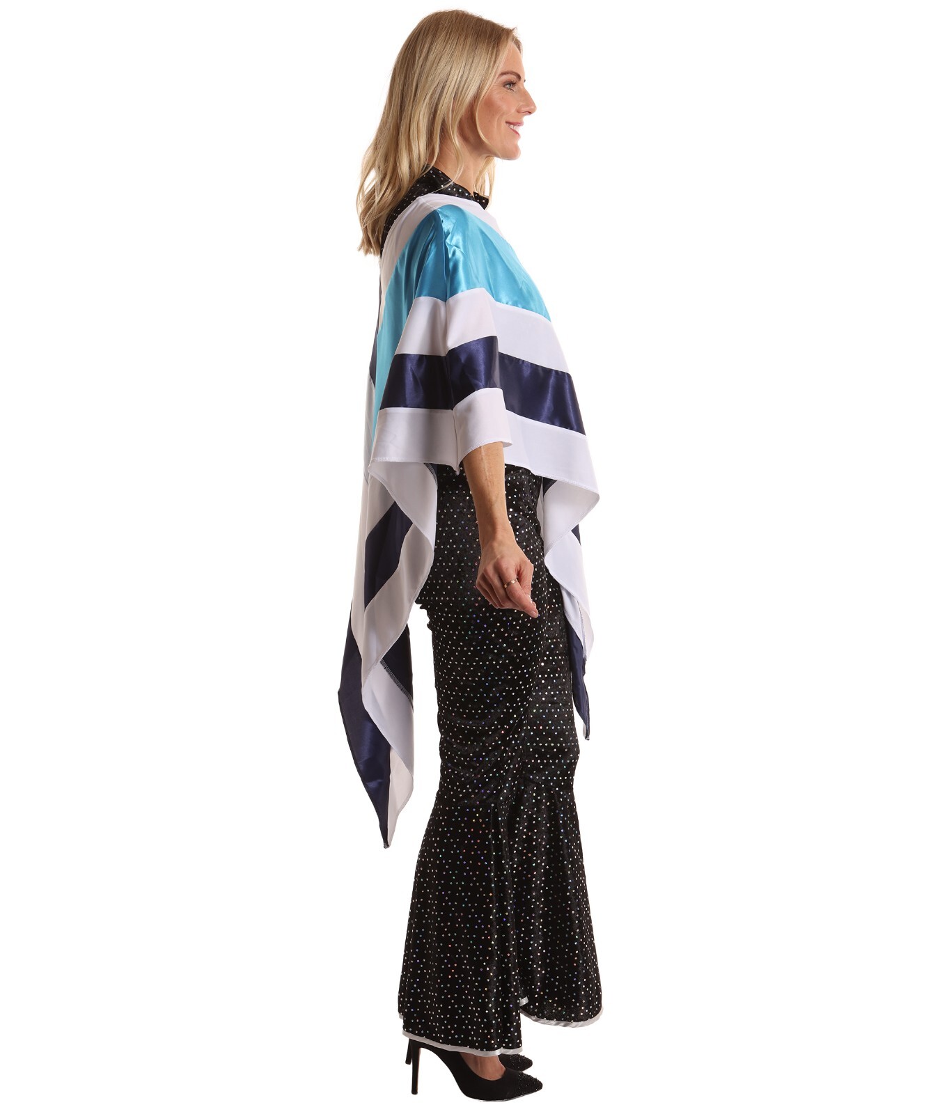 70s Disco Poncho Costume – ABBA Inspired Retro Outfit for Disco and Halloween