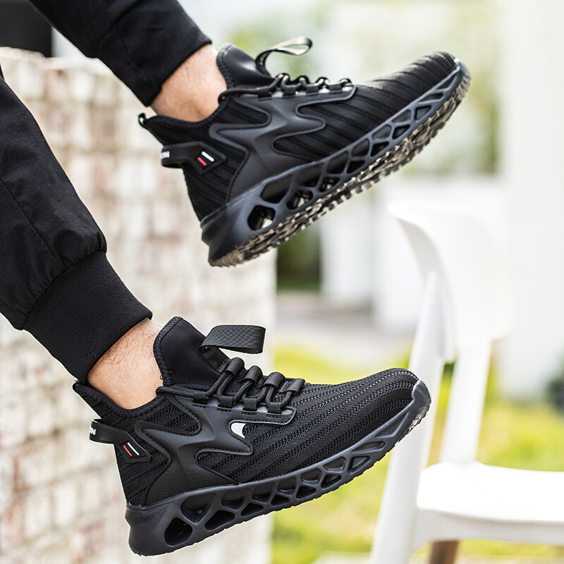 Mens' Sneakers Safety Work Shoes Steel Toe Anti-smash Boots Indestructible Shoes