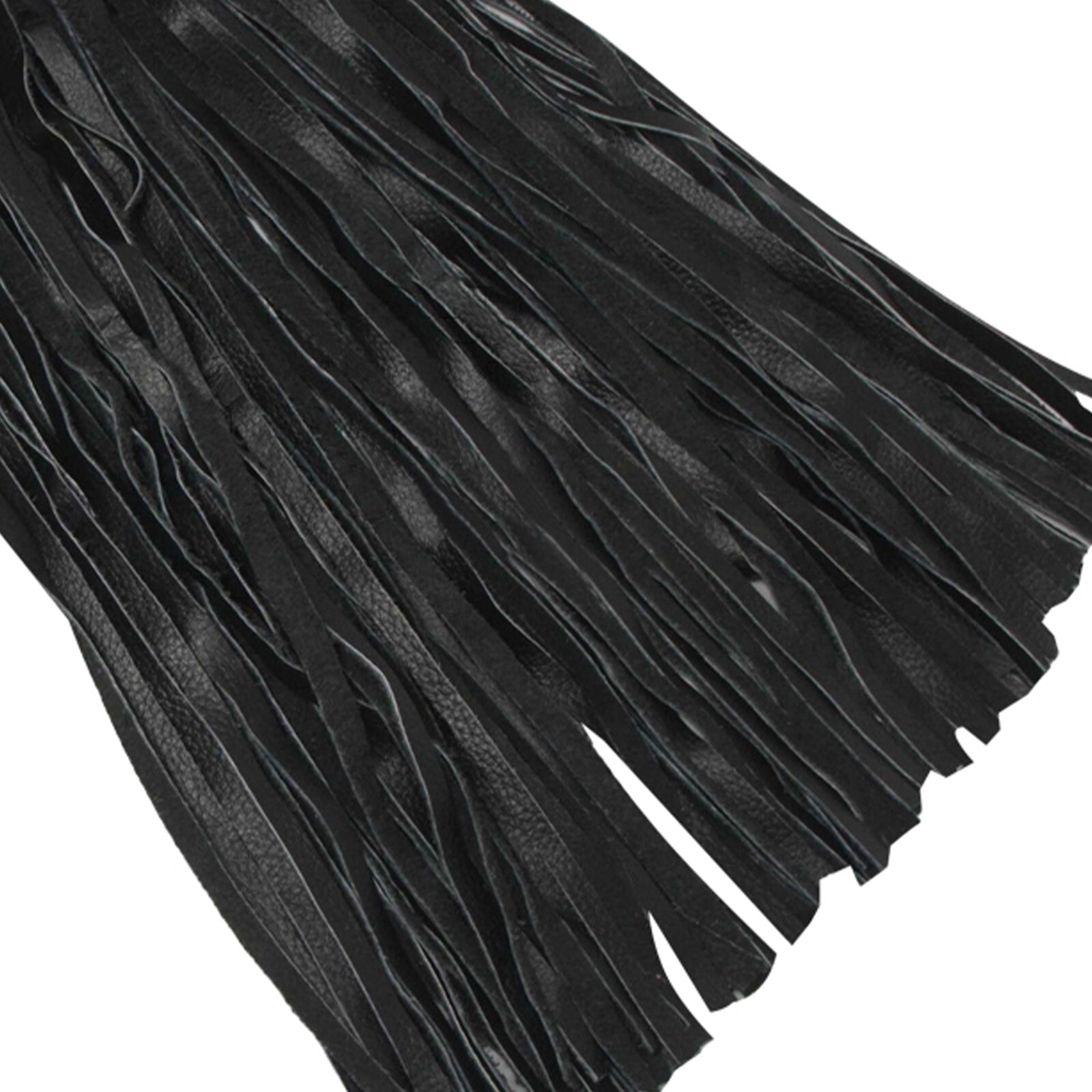 Real Cow Hide Black Leather Flogger 100 Thick Tails Heavy & Thuddy impact Whip