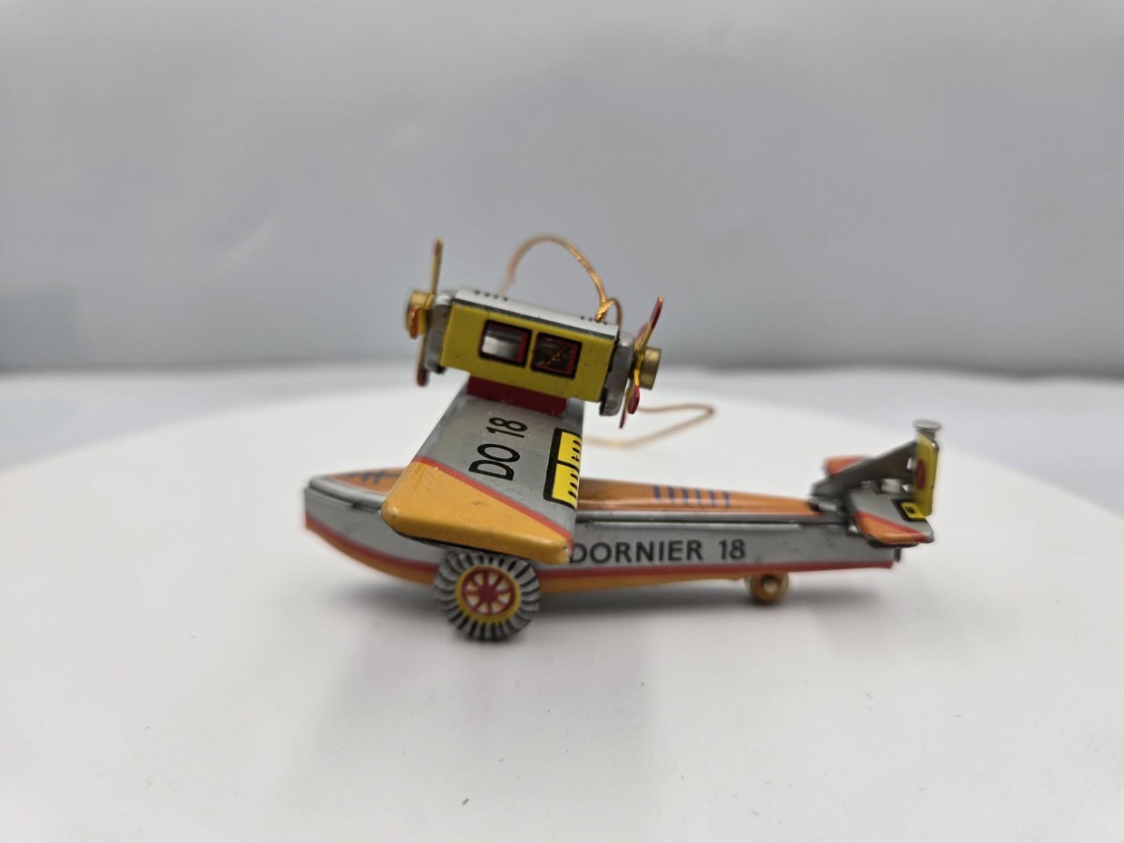 Schylling Biplane Tin Toy Ornament Collector Series 1995