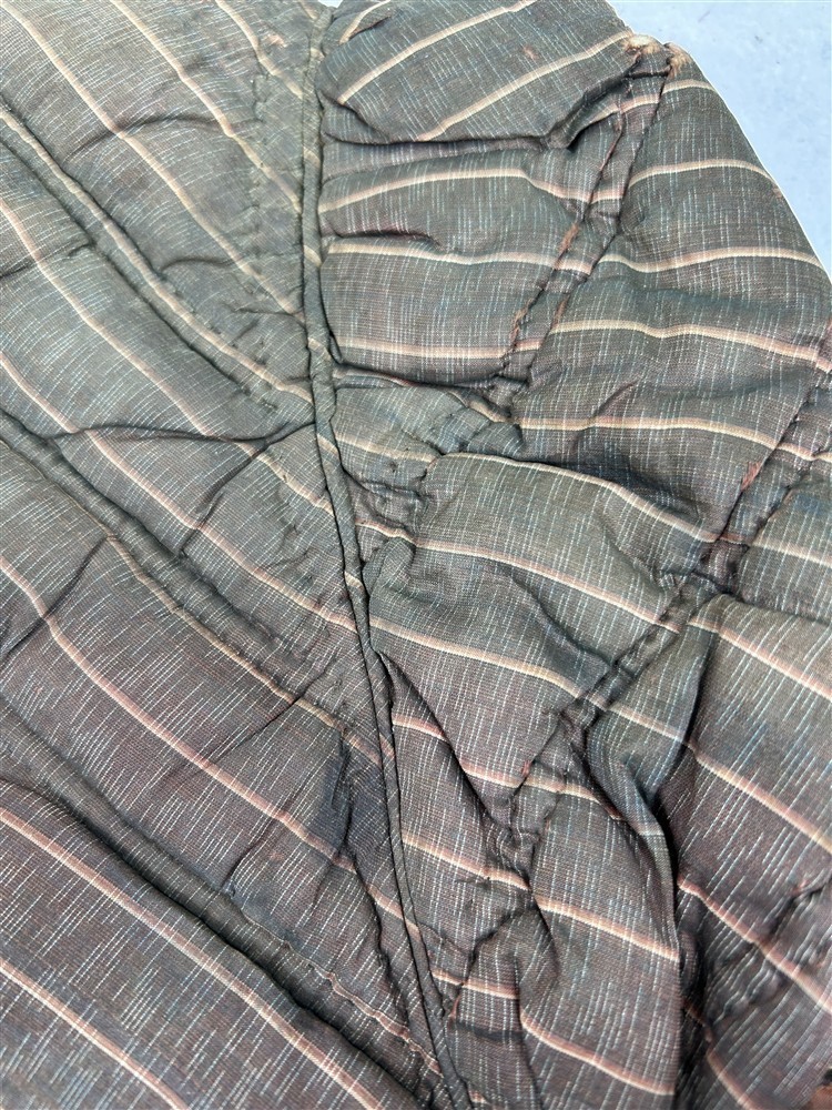 antique hat winter bonnet hand made quilted silk /homespun early 19thc best