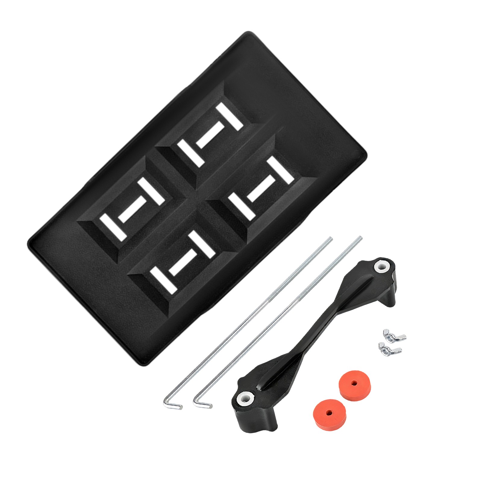 Car Storage Battery Holder Hold Down Tray Adjustable Bracket 25cm Screw Rod