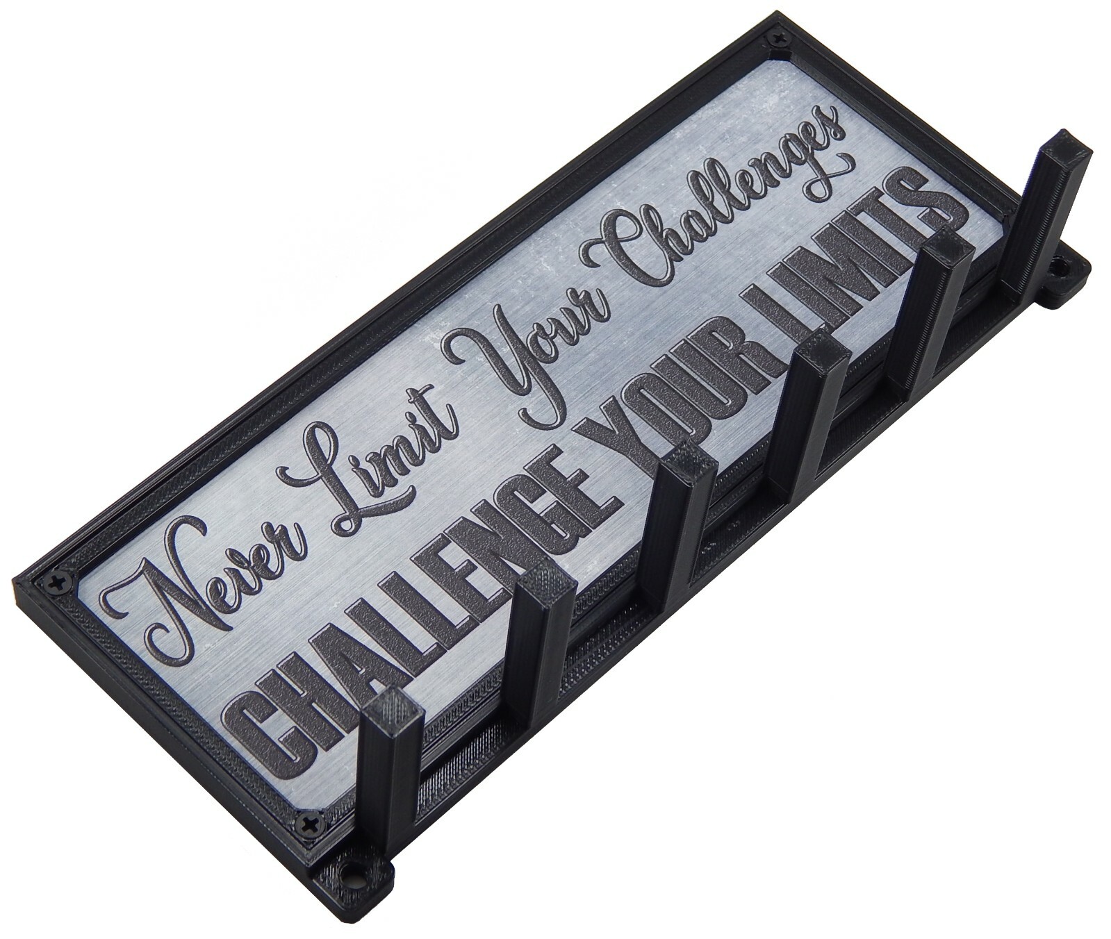 Challenge Your Limits Sports Race Medal Display Rack Holder Hanger Organizer