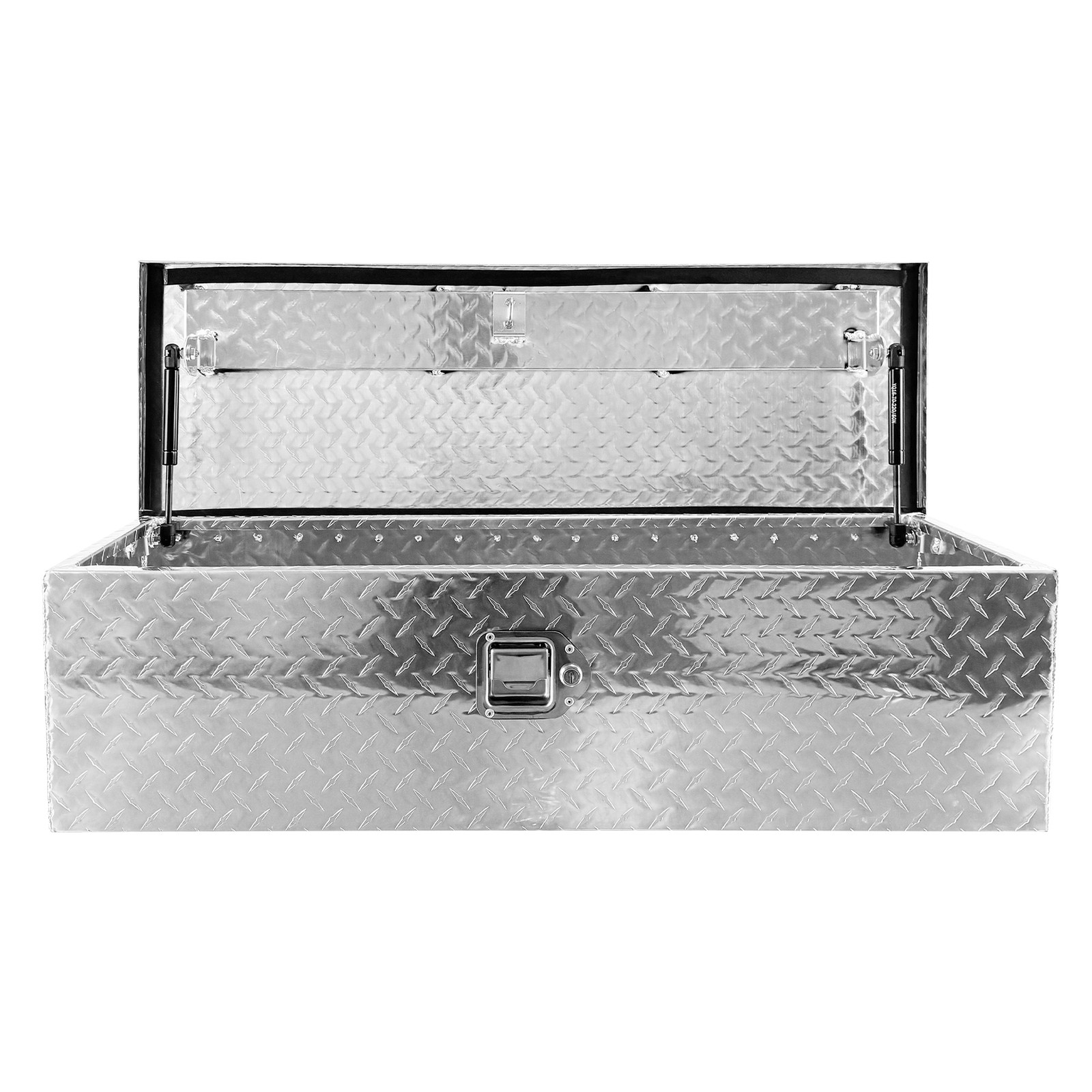 39" Aluminum Truck Bed Tool Box Diamond Plate Trailer Tool Box with Side Handle