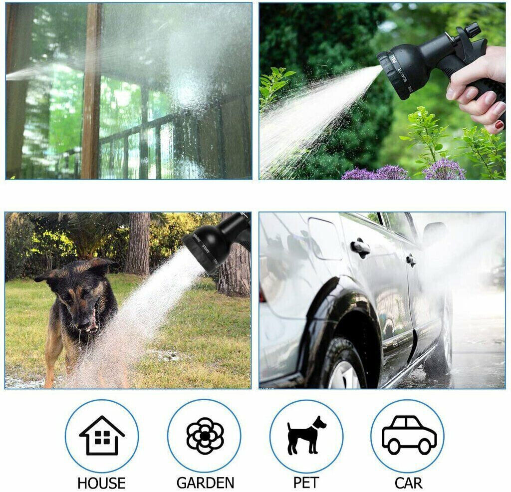 3X Stronger Deluxe Expandable Flexible Garden Water Hose (25ft,50ft,75ft,100ft)