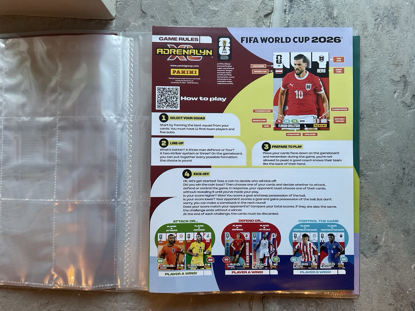 Panini World Cup 2026 Adrenalyn XL Binder ONLY Unsealed No Cards .