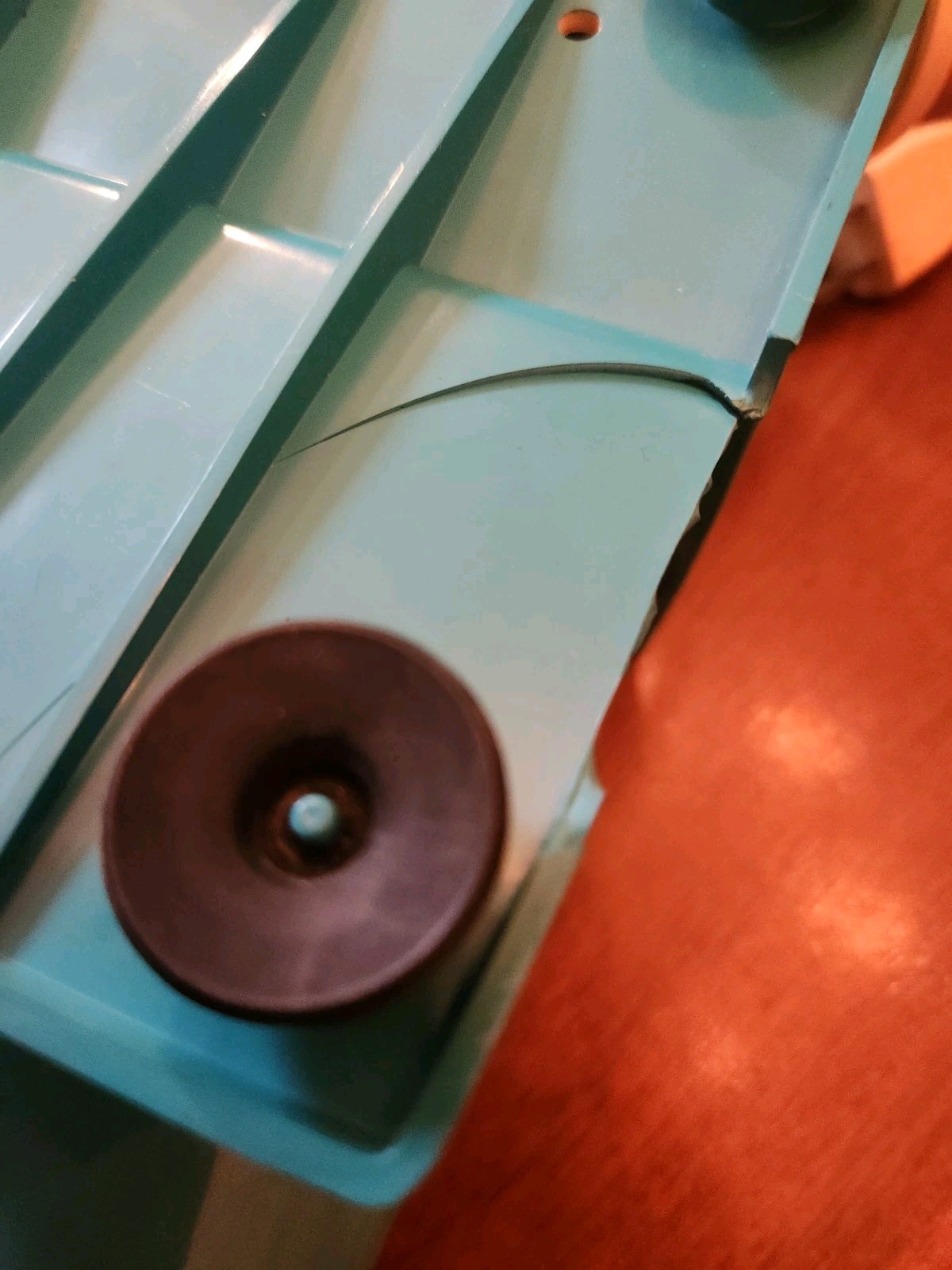 Vintage Panasonic Electric Pencil Sharpener KP-22A Teal Works Cracked Base